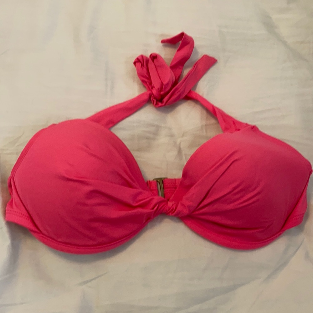 Hot pink bikini top